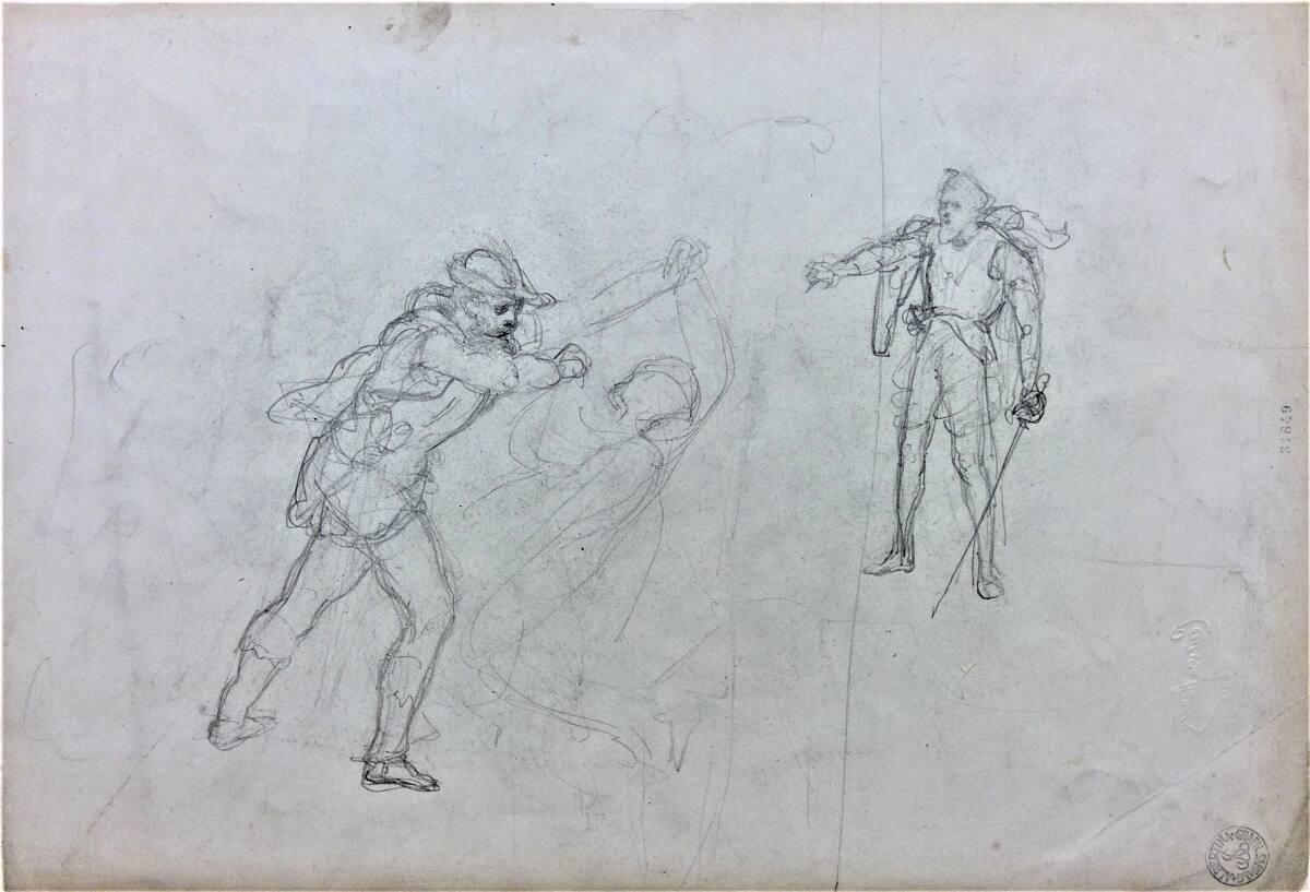 Cecil van Haanen, Figurenstudien, Inv. Nr.: 31849v