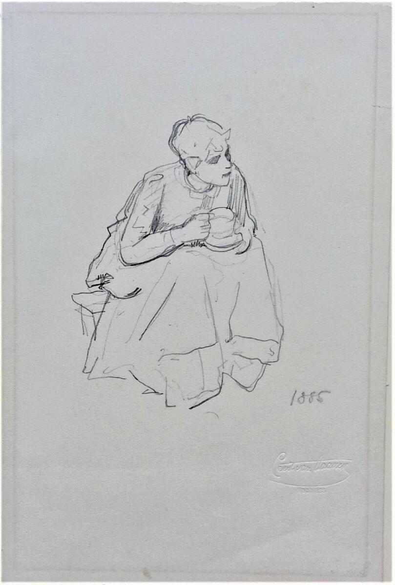 Cecil van Haanen, Kaffeetrinkerin, Inv. Nr.: 31926