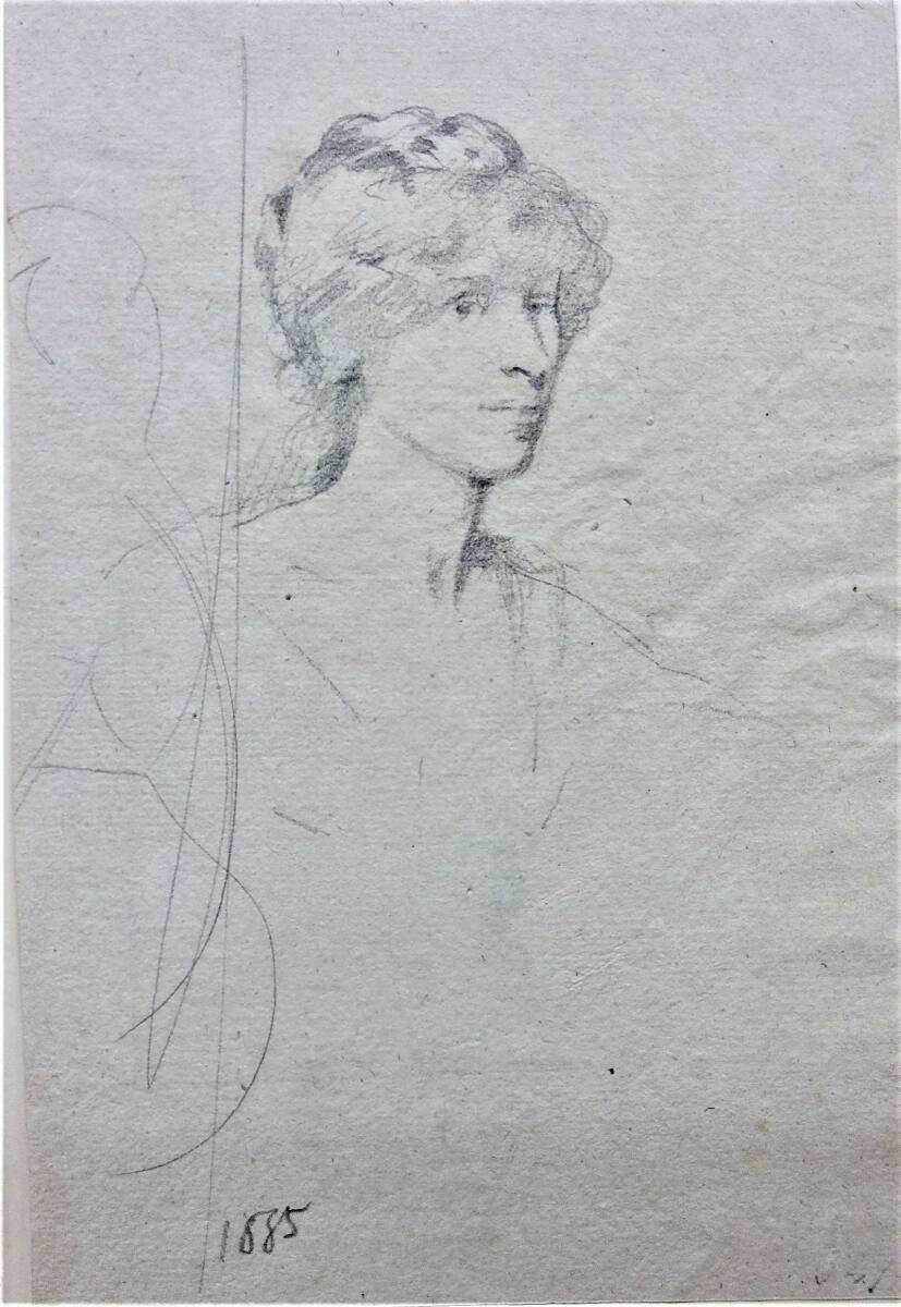 Cecil van Haanen, Damenbildnis nach rechts, Inv. Nr.: 31945r