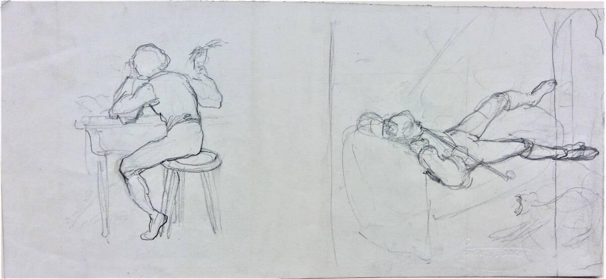 Cecil van Haanen, Zwei Szenen, Inv. Nr.: 31882r