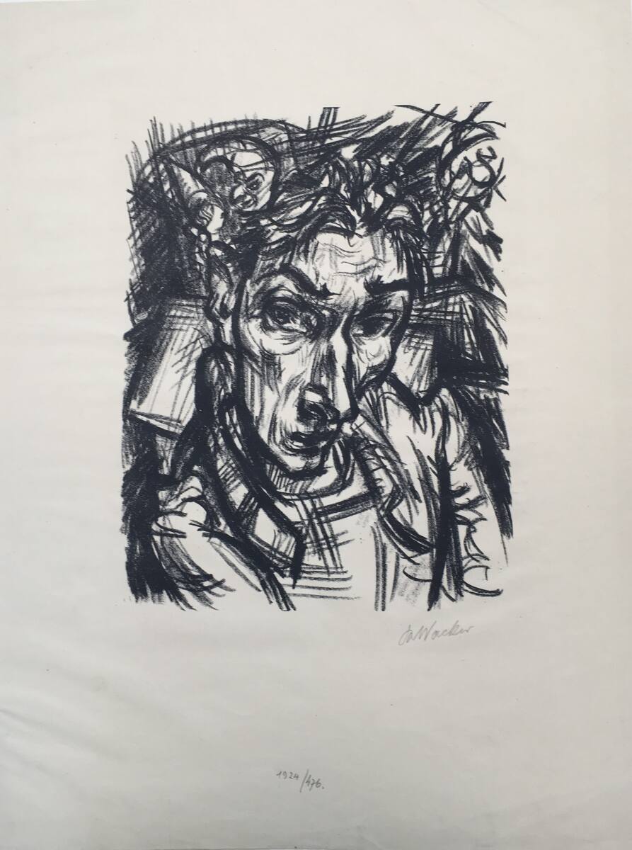 Selbstbildnis, Rudolf Wacker, 1923–1924