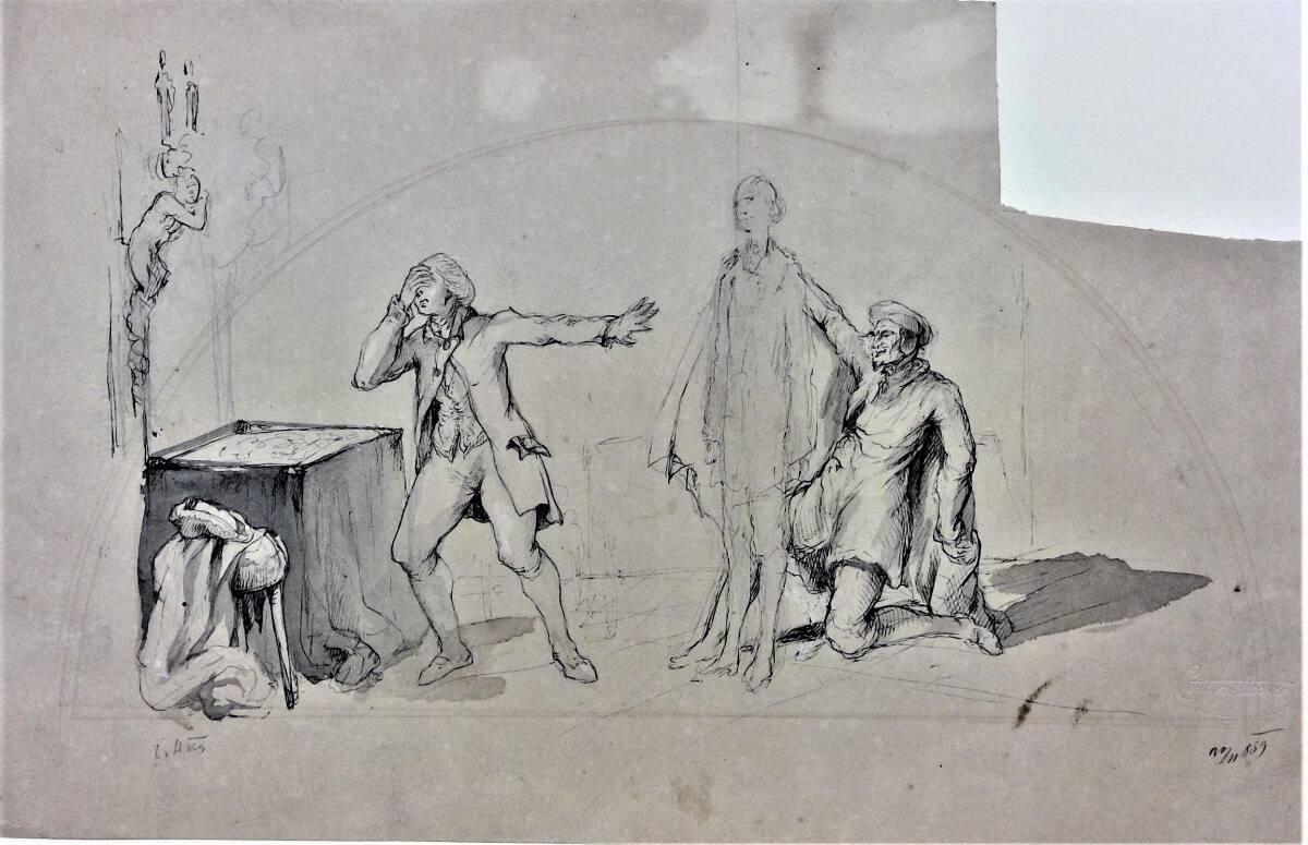 Cecil van Haanen, Szene aus Peter Schlemihl, Inv. Nr.: 31988r