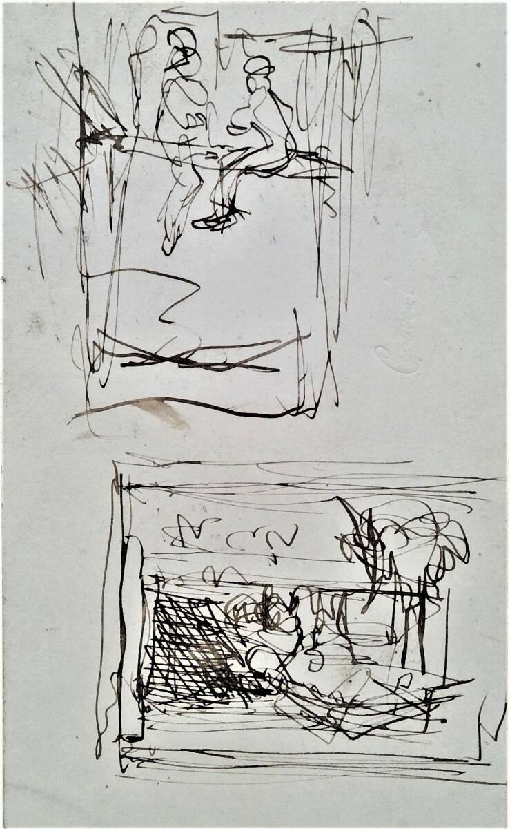 Cecil van Haanen, Skizzenblatt, Inv. Nr.: 32105r