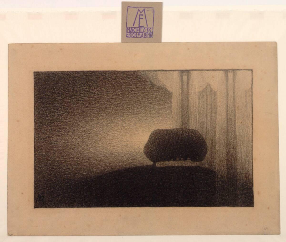Erich Mallina, Engel in phantastischer Landschaft, Inv. Nr.: 41570