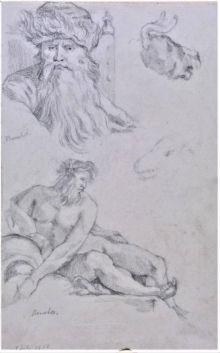 Cecil van Haanen, Studien nach Boucher, Inv. Nr.: 31708/62