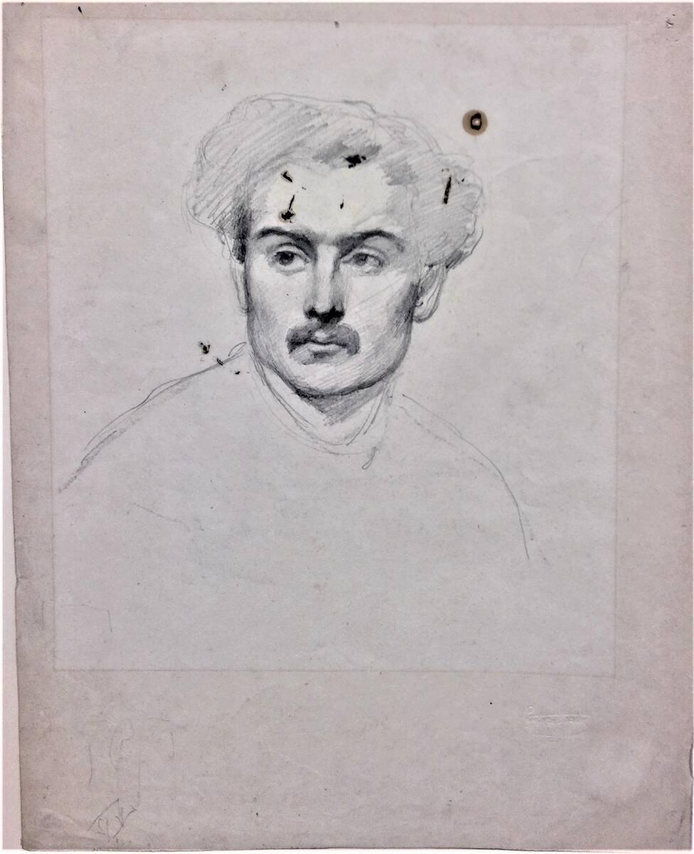 Cecil van Haanen, Männerkopf en face, Inv. Nr.: 31792