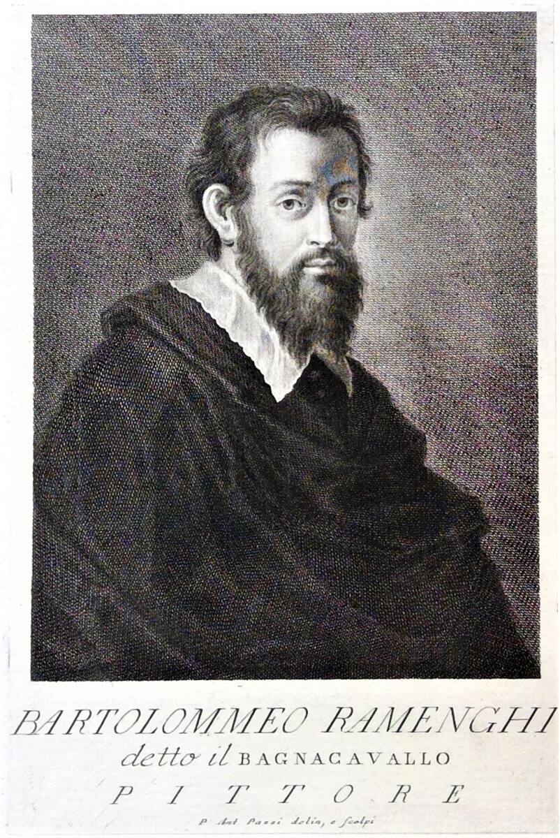Porträt Bartolommeo Ramenghi, gen. Bagnacavallo, Antonio Pazzi
