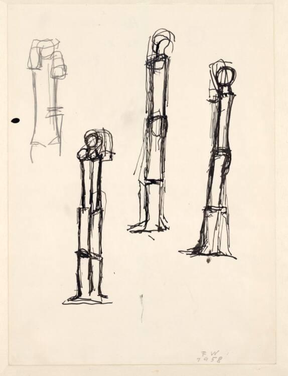 Fritz Wotruba, Vier stehende Figuren, Inv. Nr.: 41741