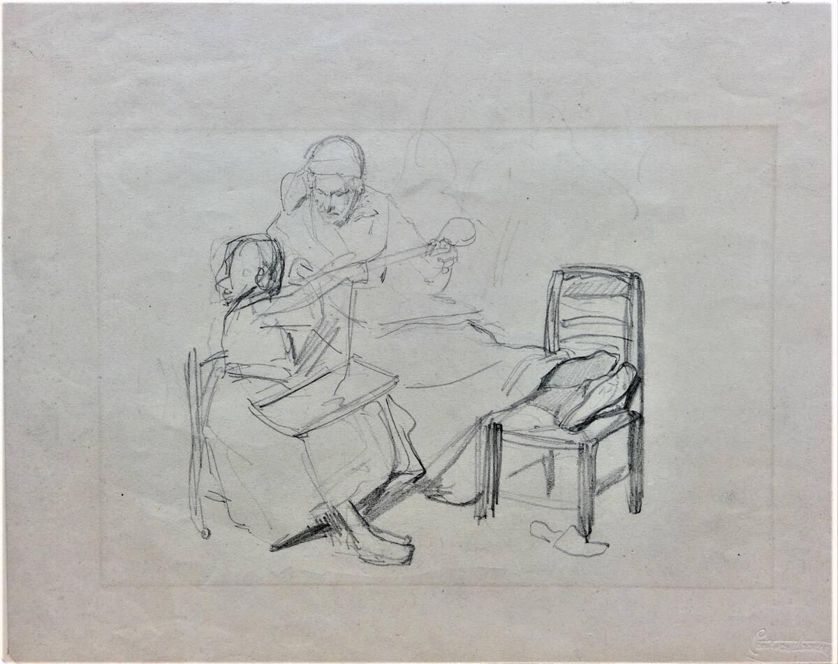 Cecil van Haanen, Zwei Perlenfädlerinnen, Inv. Nr.: 32193