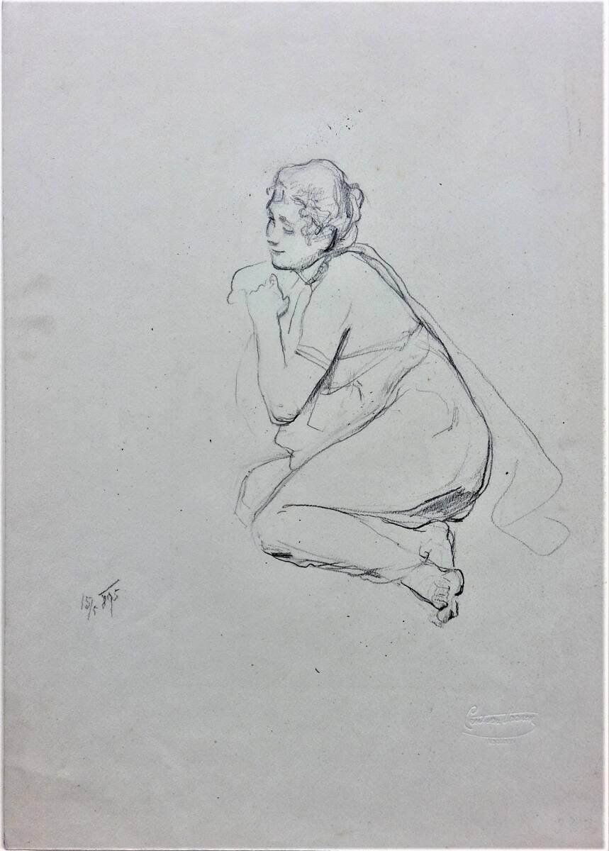 Cecil van Haanen, Kauernde, Inv. Nr.: 31743