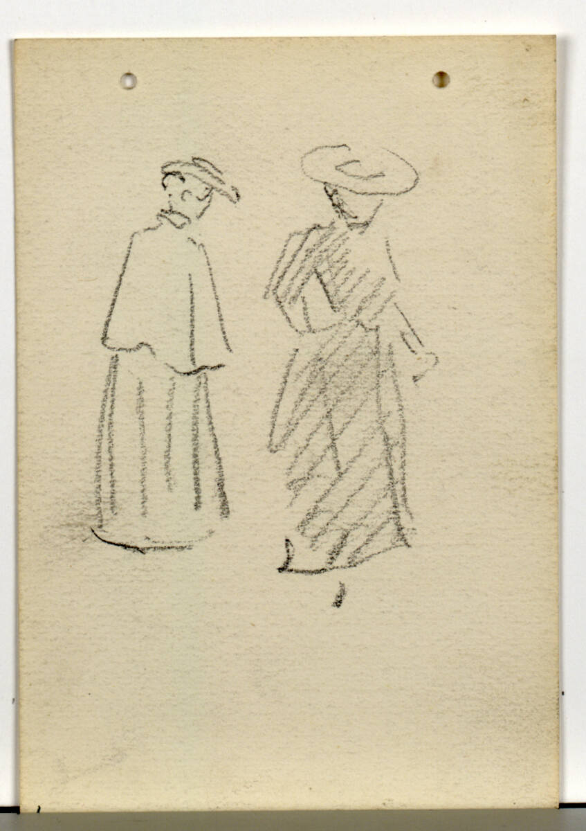 Zwei weibliche Gewandstudien, Josef Engelhart