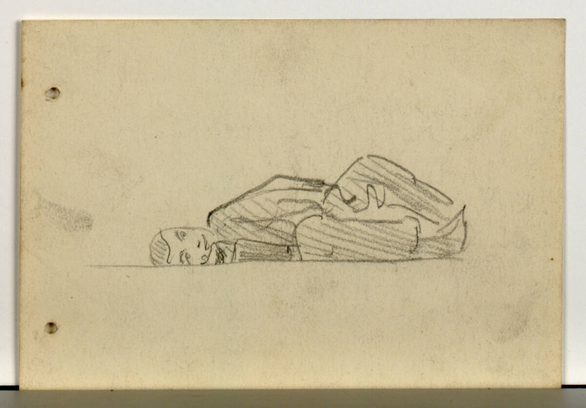 Studie einer Liegenden, Josef Engelhart