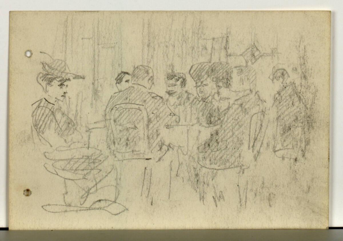 Josef Engelhart, Im Café, Inv. Nr.: 41782