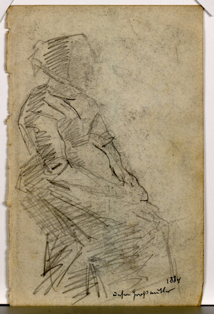 Unsere Großmutter, Josef Engelhart, 1884