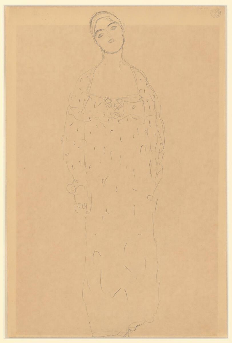 Studie für "Bildnis Friederike Maria Beer", Gustav Klimt, 1915–1916