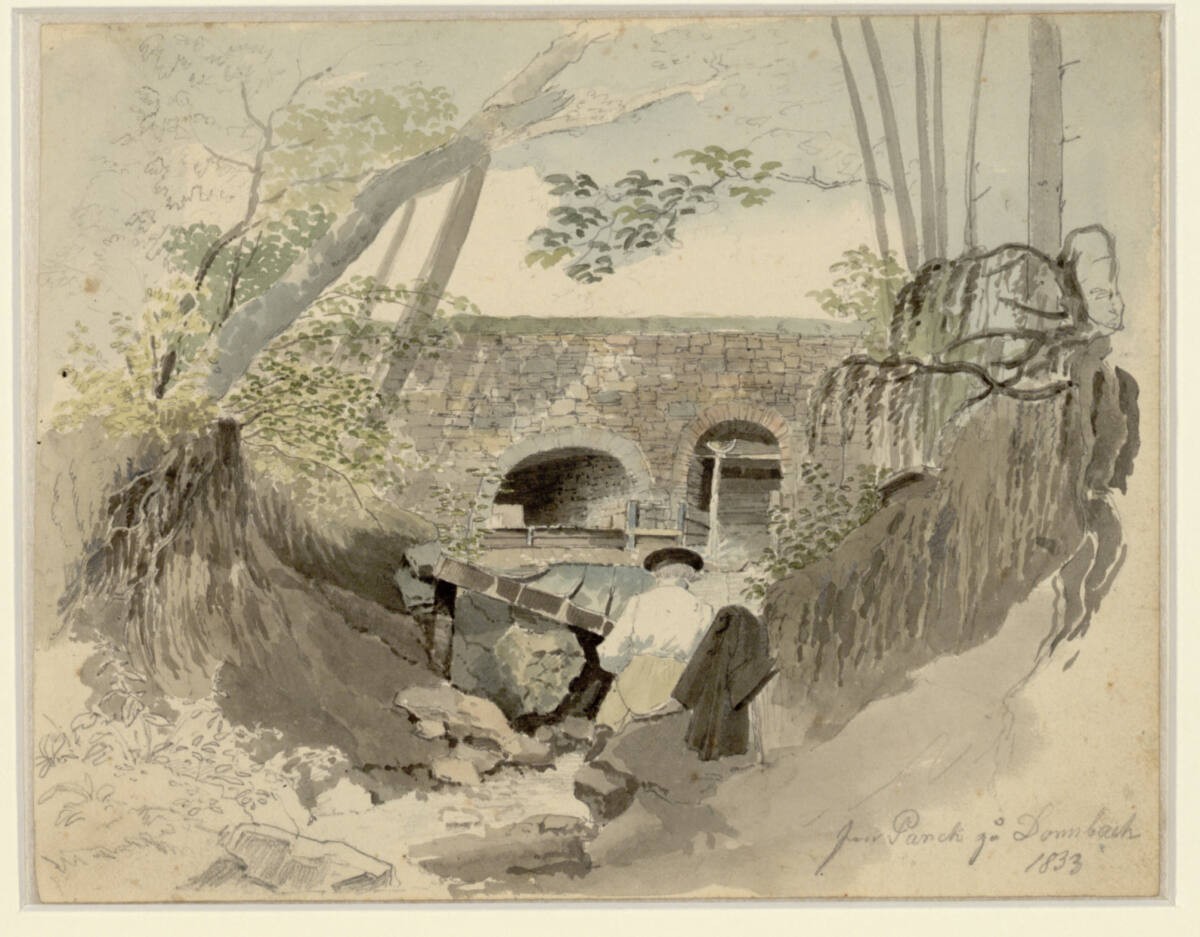 Im Park zu Dornbach, Leopold Steinrucker, 1833