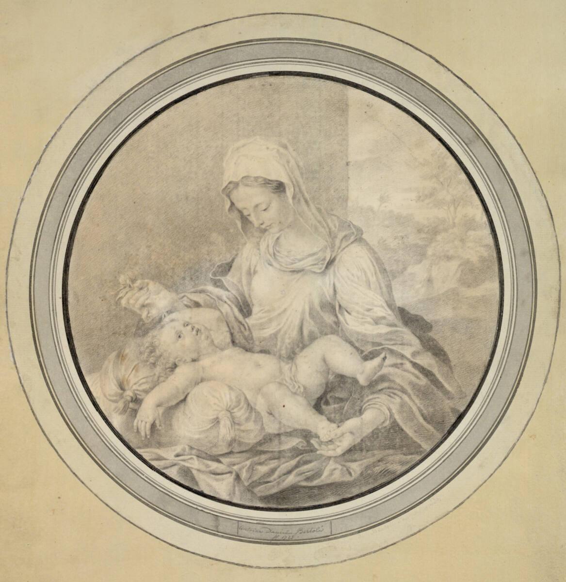 Antonio Daniele Bertoli, Maria mit Kind (Tondo), Inv. Nr.: 1827