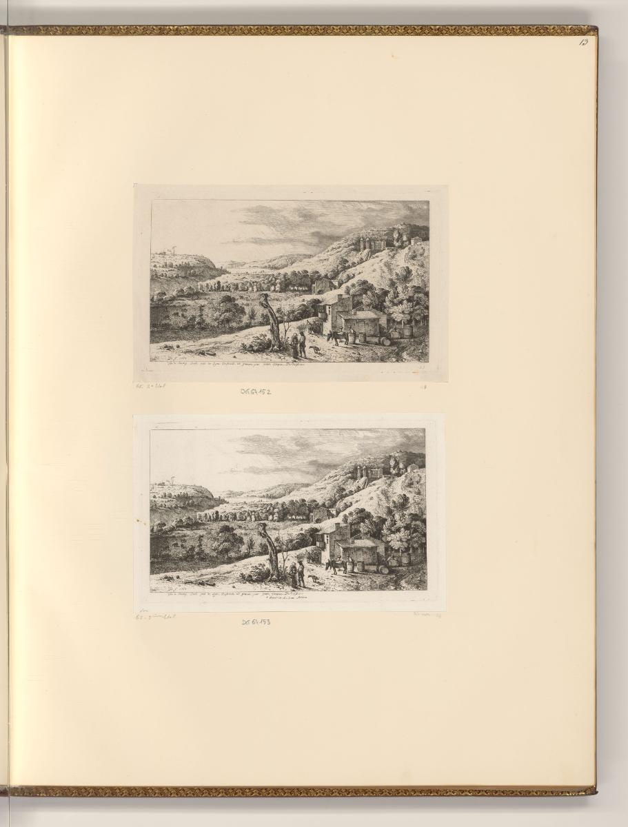 Jean Jacques Boissieu, Vue de Champ Verd près de Lyon, Inv. Nr.: Frankreich nach Sektionen III/…