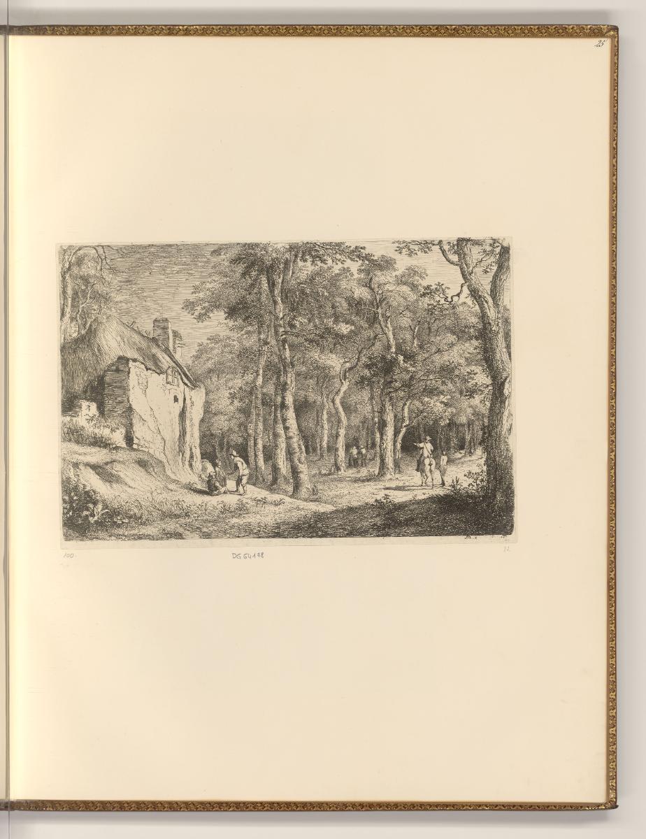 Jean Jacques Boissieu, Waldlandschaft mit Bauernhaus, Inv. Nr.: Frankreich nach Sektionen III/3…
