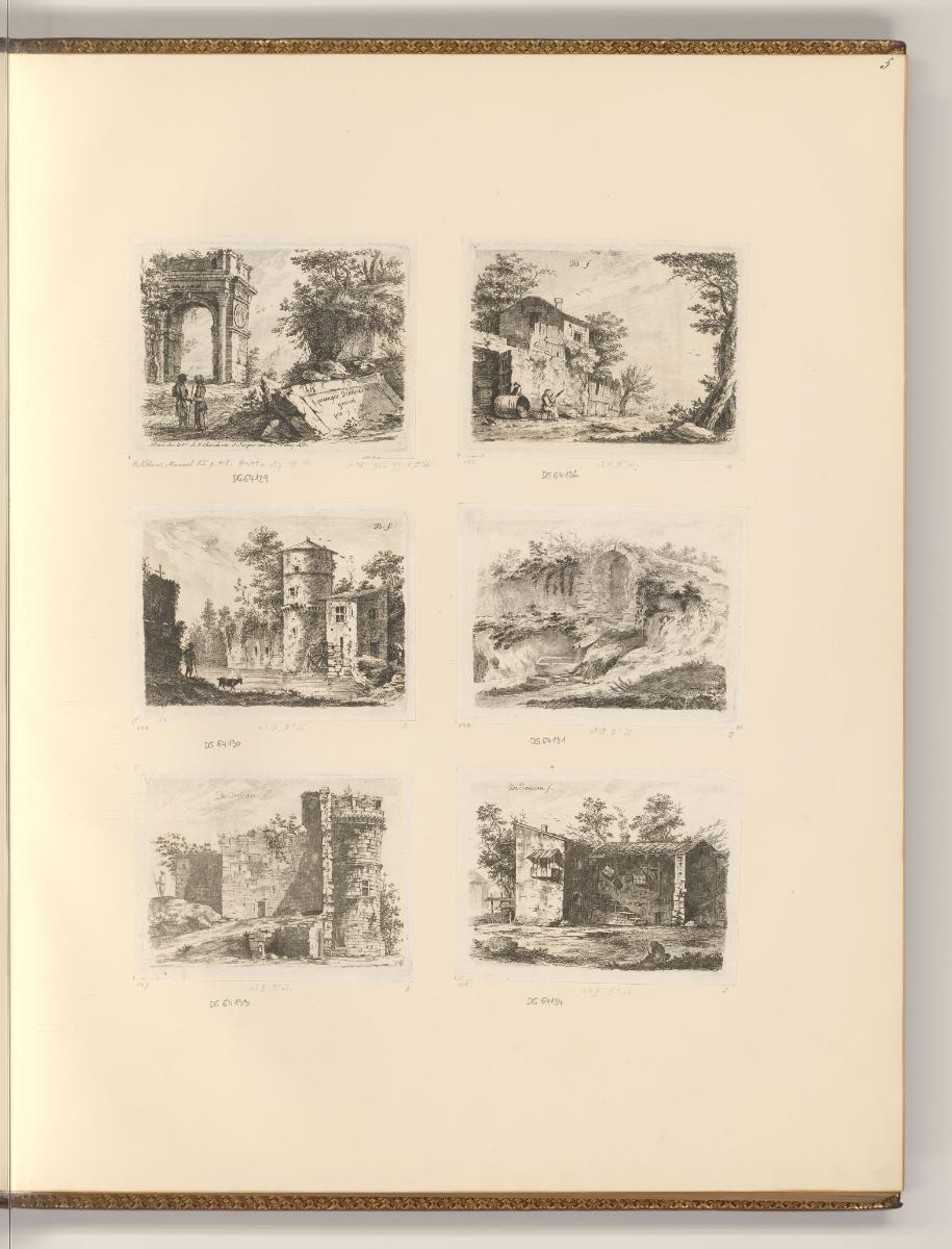 Jean Jacques Boissieu, Diverse Landschaften, Inv. Nr.: Frankreich nach Sektionen III/34, F/III/…