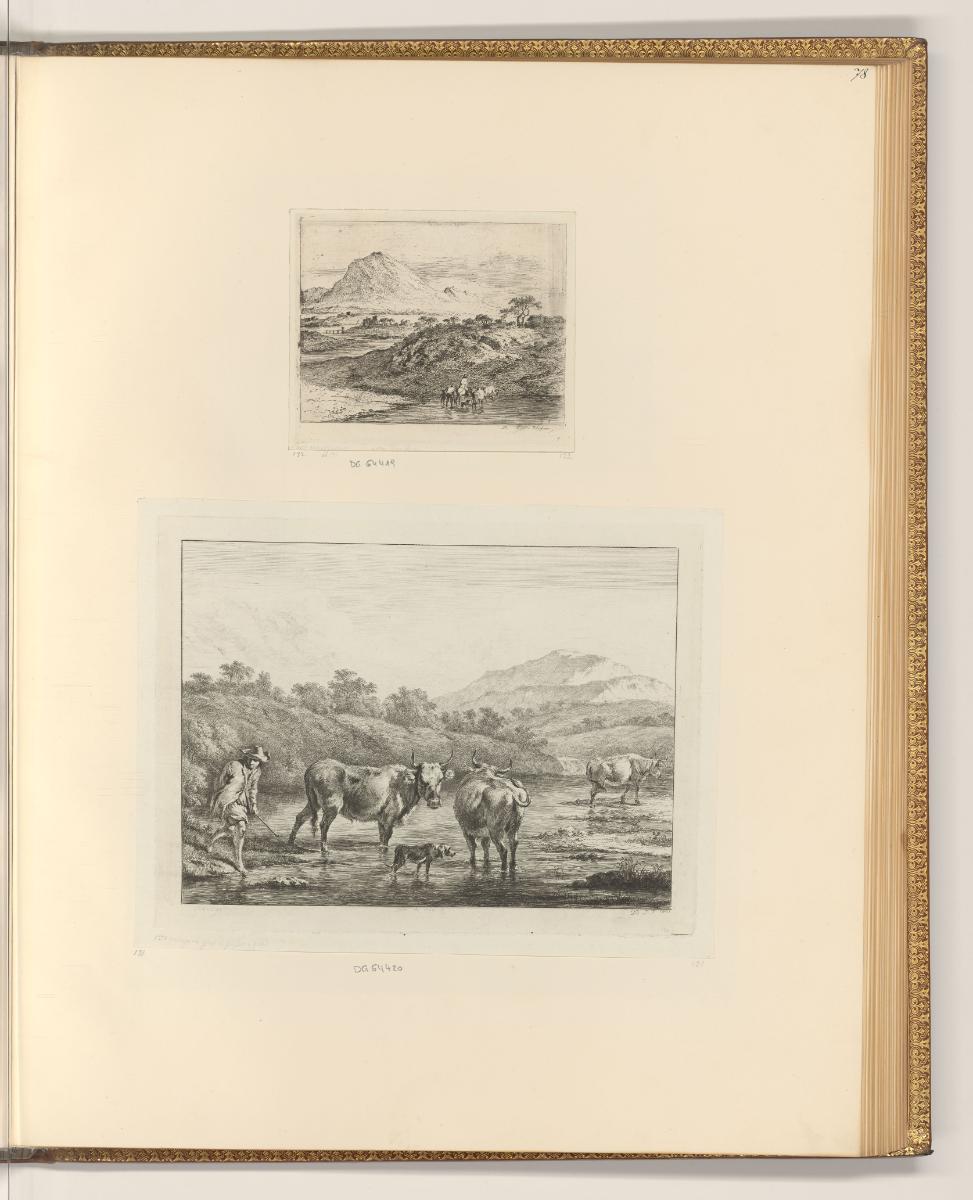 Jean Jacques Boissieu, Landschaft mit Hirte und Rindern, Inv. Nr.: Frankreich nach Sektionen II…