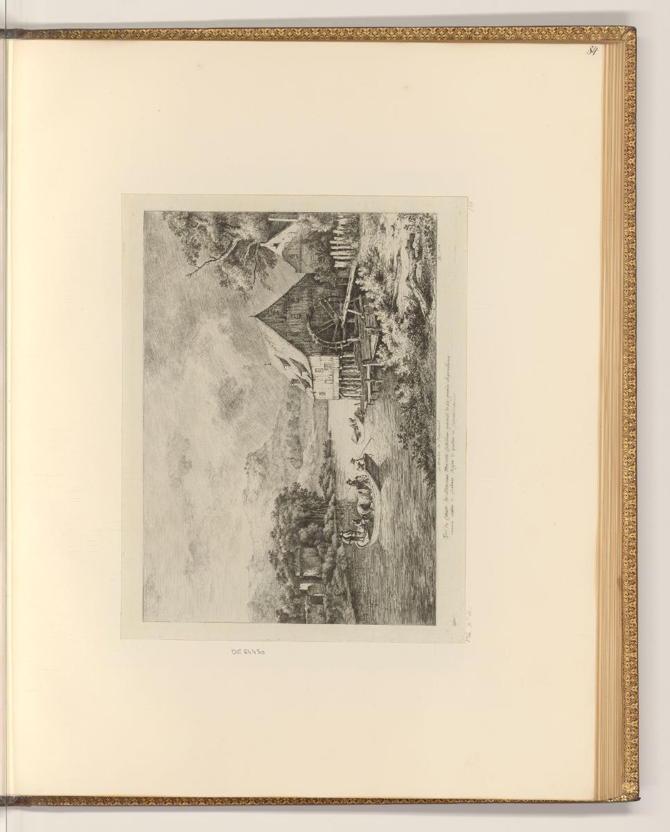 Jean Jacques Boissieu, Le Moulin de Ruysdaeel, Inv. Nr.: Frankreich nach Sektionen III/34, F/II…
