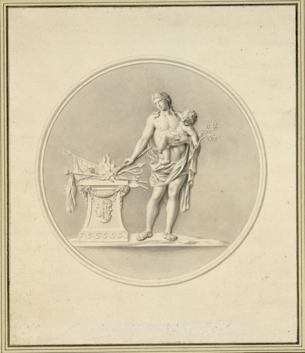 Allegorie des Friedens (Tondo), Antonio Daniele Bertoli