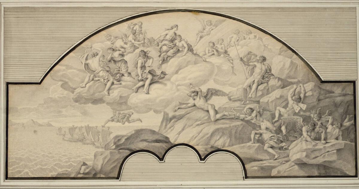Antonio Daniele Bertoli, Juno bittet  Aeolus um Wind gegen die Flotte des Aeneas, Inv. Nr.: 183…