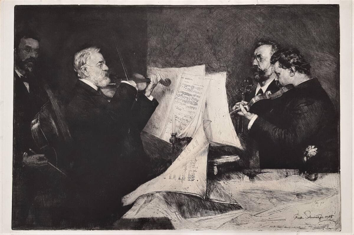 Ferdinand Schmutzer, Joachim-Quartett, Inv. Nr.: DG1909/425/2