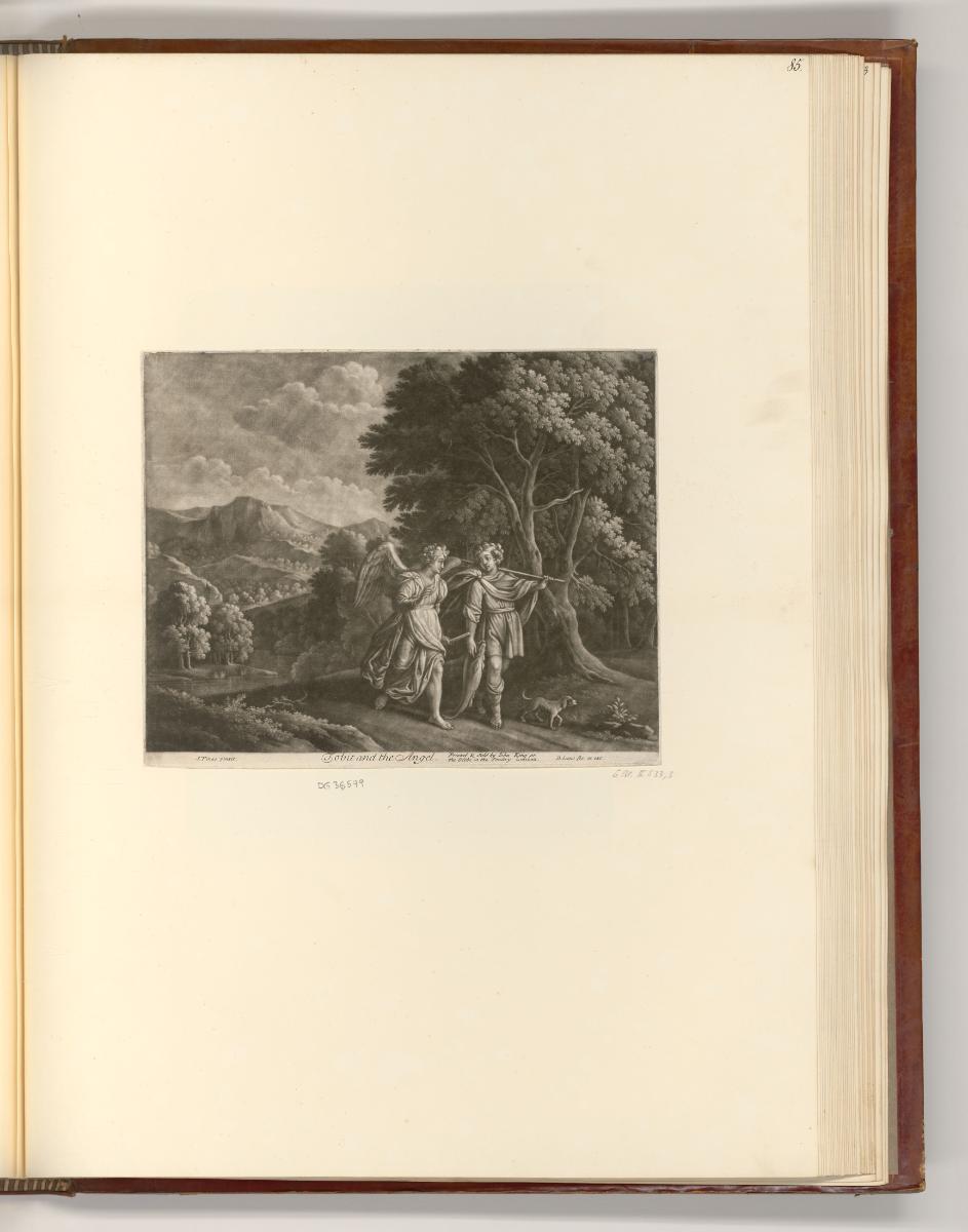 Britische Druckgrafiken des 17. und 18. Jahrhunderts, Tobit and the Angel, Inv. Nr.: England na…