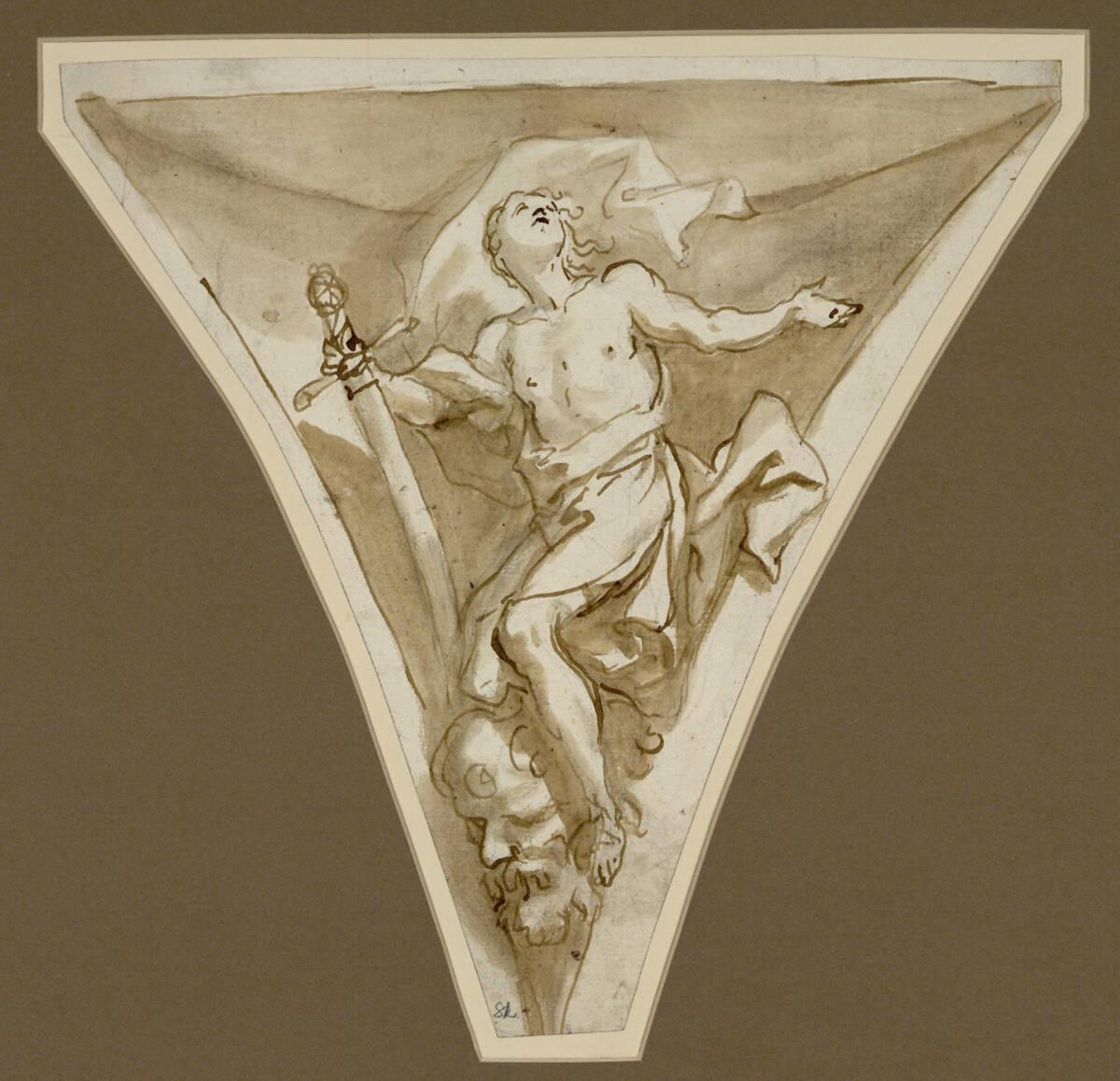 Domenico Piola, David mit dem Haupt des Goliath (?), Inv. Nr.: 42255