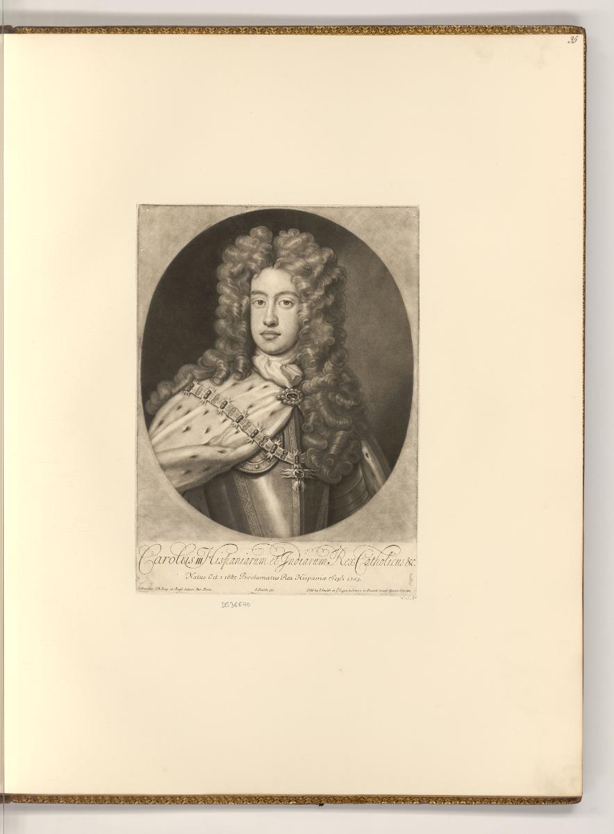 Schabblätter von John Smith, Carolus III Hispaniarum et Indiarum Rex Catholicus &c., Inv. Nr.: …