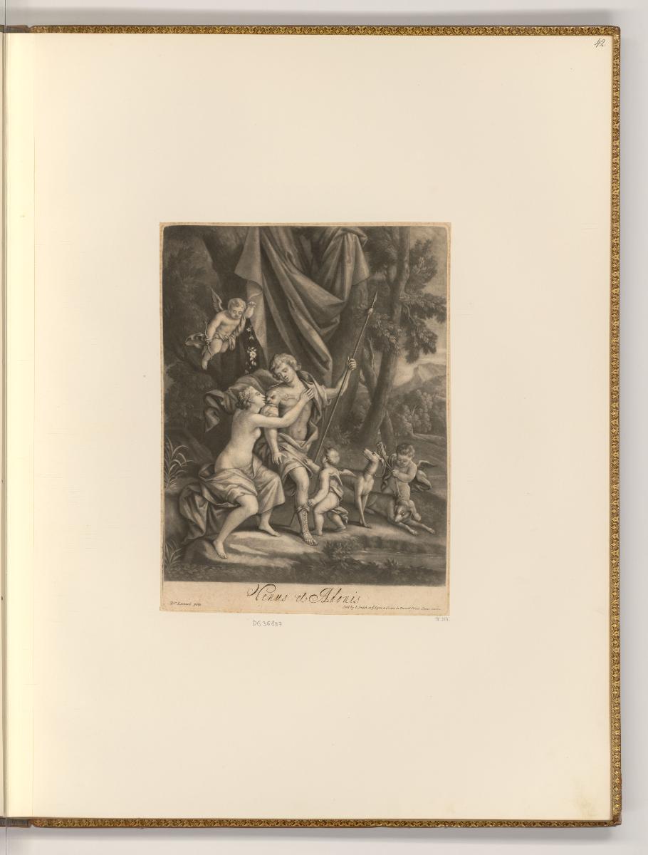 Schabblätter von John Smith, Venus und Adonis, Inv. Nr.: England nach Sektionen I/4, E/I/4/42