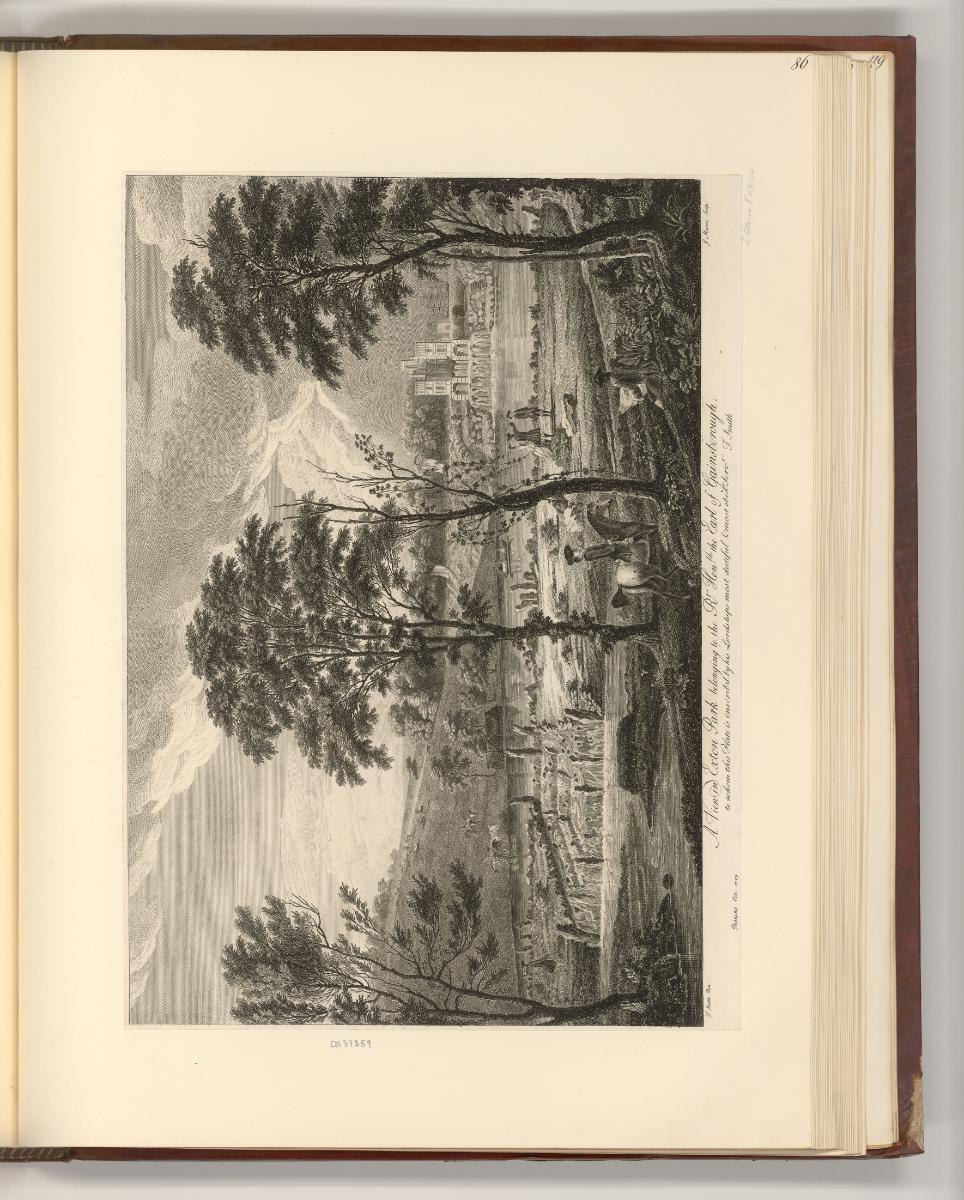 Britische Druckgrafiken des 18. Jahrhunderts, Exton Park in Gainsborough, Inv. Nr.: England nac…