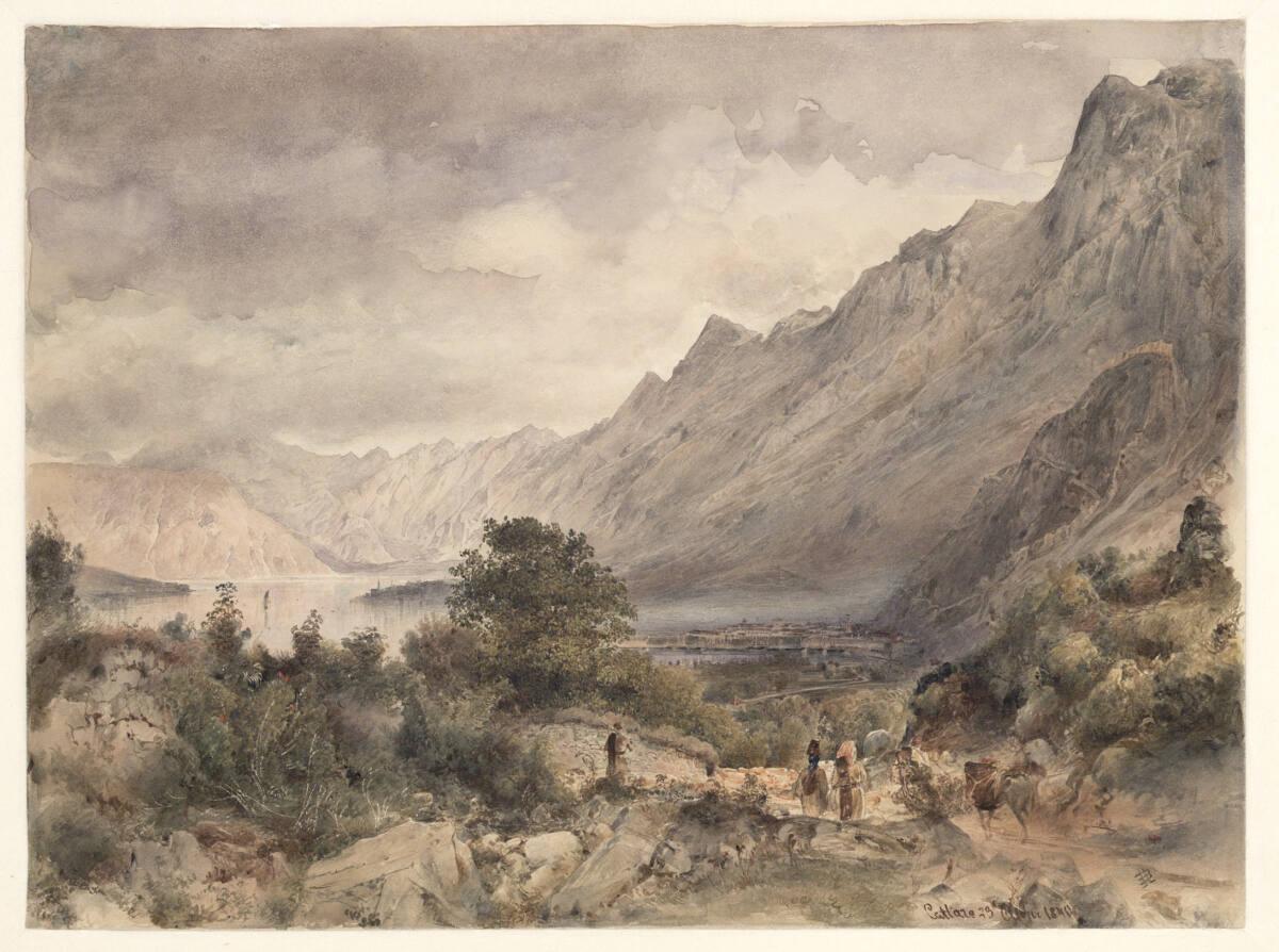 Rudolf von Alt, Die Bucht von Cattaro in Dalmatien, Inv. Nr.: 42309