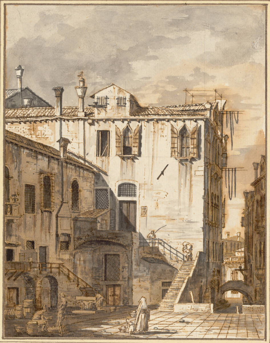 Ein kleiner Platz in Venedig, Canaletto