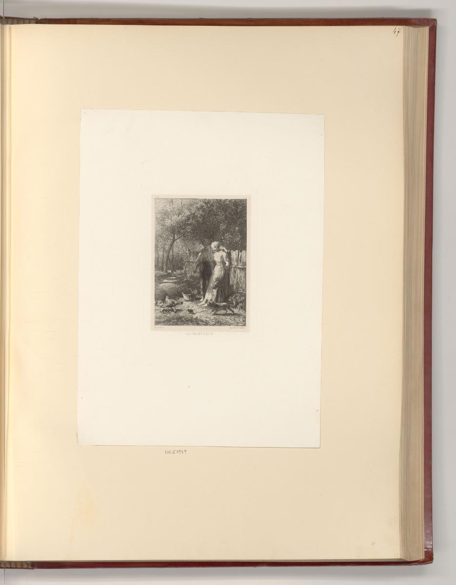 Alexandre Calame; Charles Emile Jacque; Honoré Daumier, Le Printemps, Inv. Nr.: Frankreich nach…