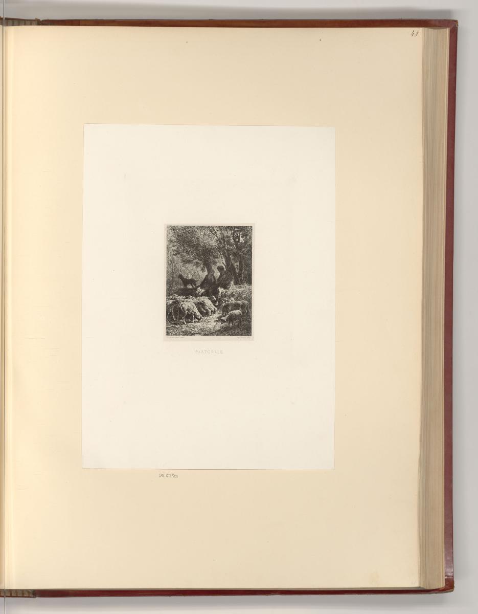 Alexandre Calame; Charles Emile Jacque; Honoré Daumier, Pastorale, Inv. Nr.: Frankreich nach Se…