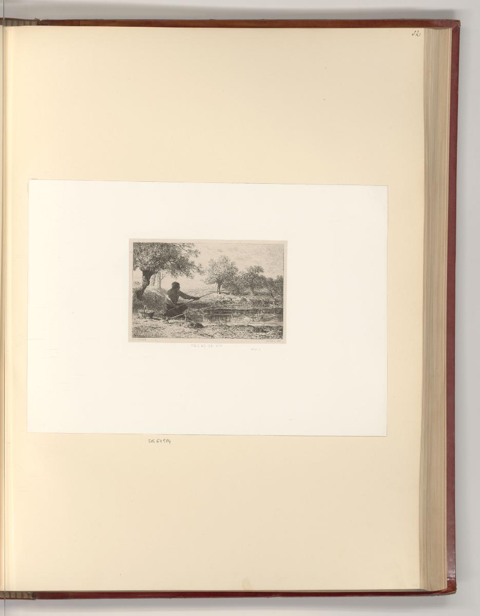 Alexandre Calame; Charles Emile Jacque; Honoré Daumier, Pèche au vif, Inv. Nr.: Frankreich nach…