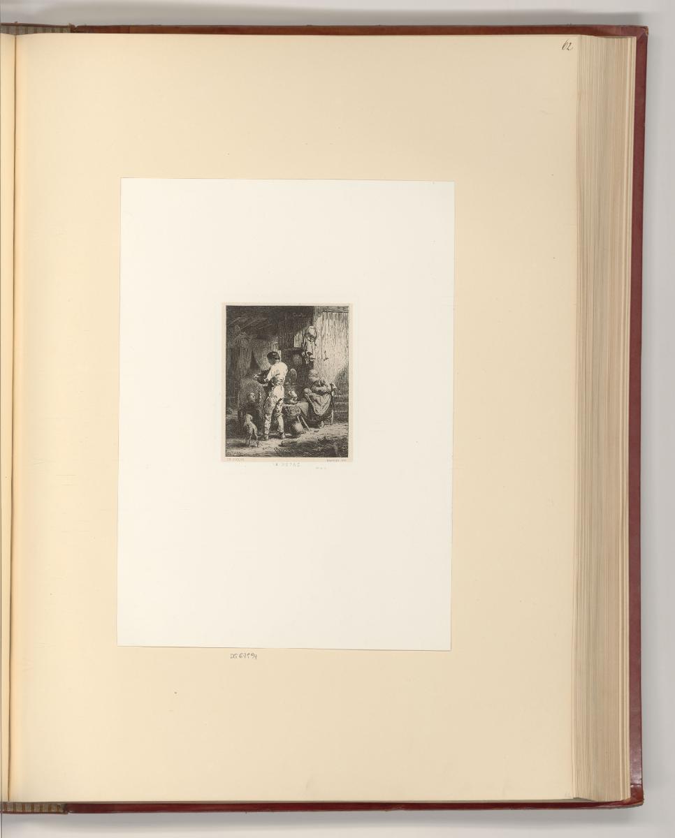 Alexandre Calame; Charles Emile Jacque; Honoré Daumier, Le Repas, Inv. Nr.: Frankreich nach Sek…