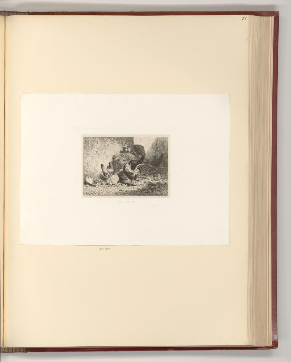 Alexandre Calame; Charles Emile Jacque; Honoré Daumier, Coq et Poules, Inv. Nr.: Frankreich nac…