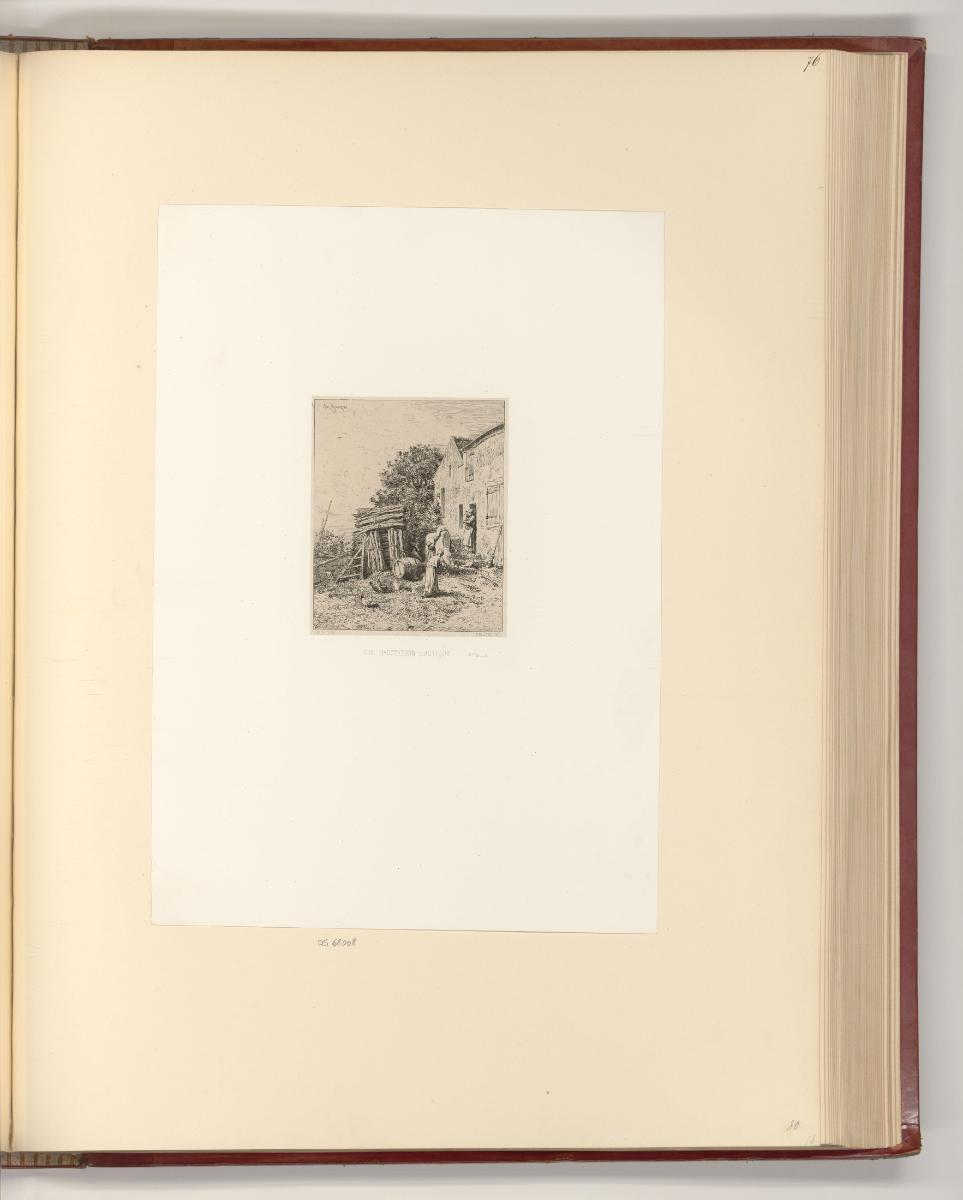 Alexandre Calame; Charles Emile Jacque; Honoré Daumier, Une habitation rustique, Inv. Nr.: Fran…