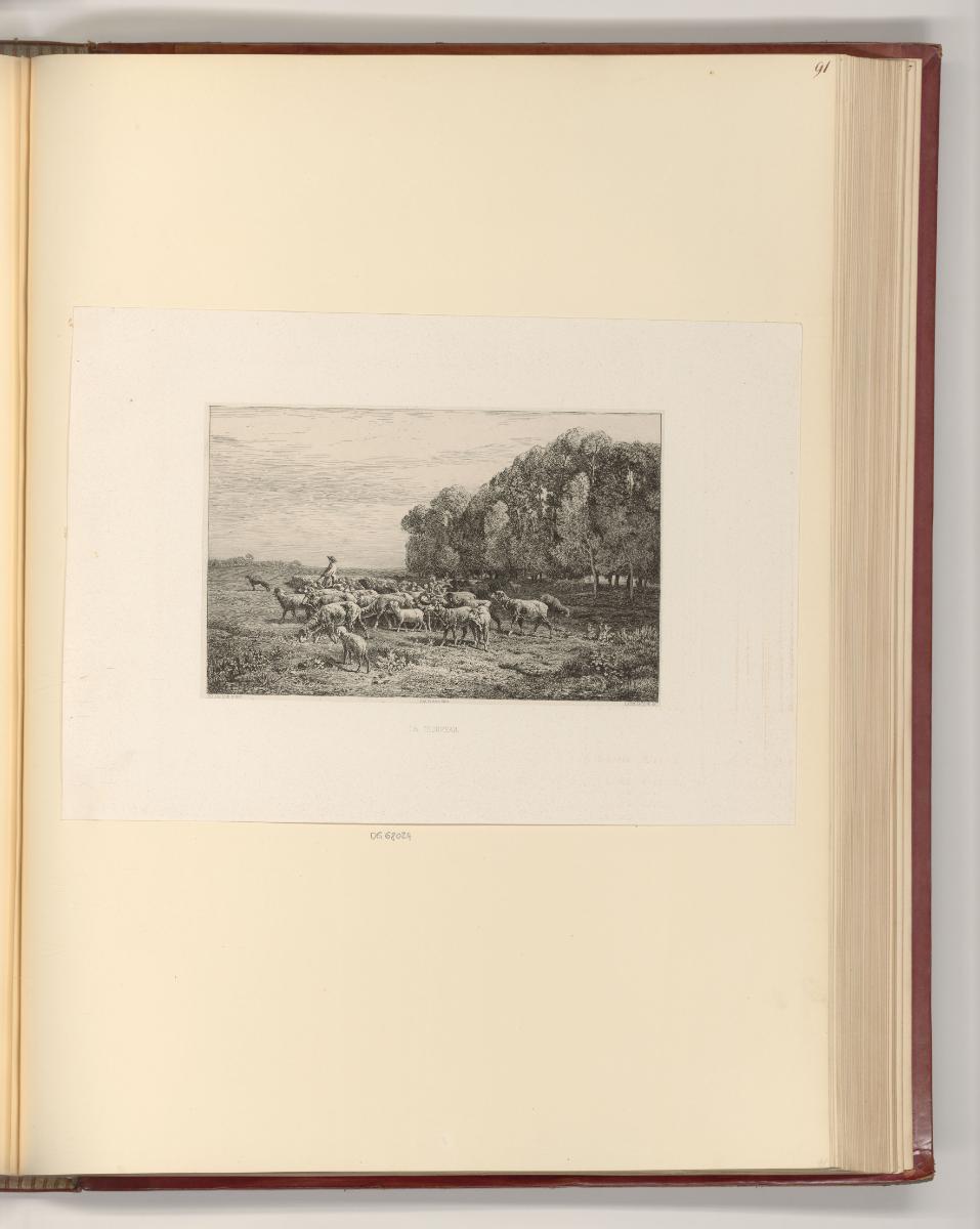Alexandre Calame; Charles Emile Jacque; Honoré Daumier, Le Troupeau, Inv. Nr.: Frankreich nach …