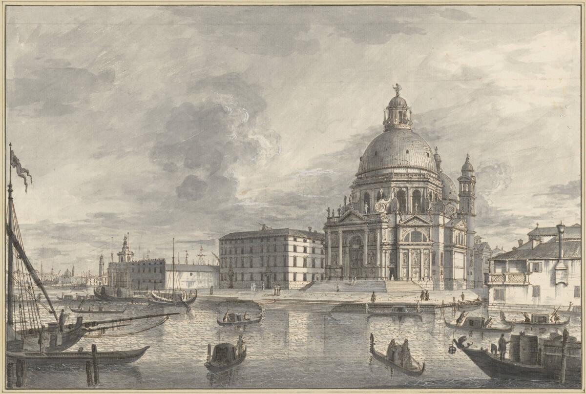Giovanni Battista Moretti, Die Kirche Santa Maria della Salute in Venedig, Inv. Nr.: 1848