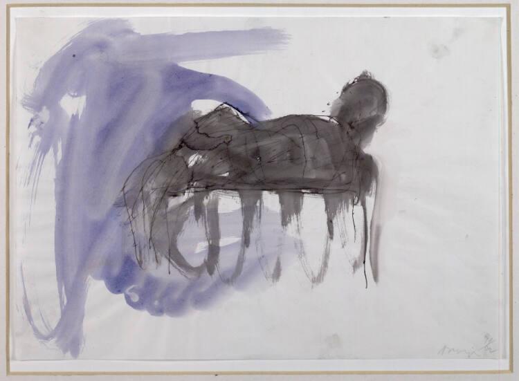 Siegfried Anzinger, Ohne Titel (Mönch), Inv. Nr.: 42456