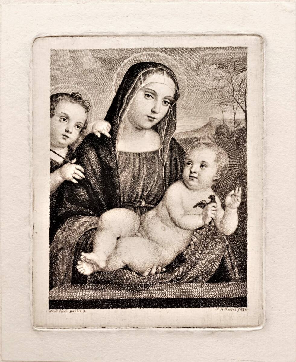 Maria mit dem Kinde (eine Taube haltend) und Johannes dem Täufer, FrancescoMariaFrancia, 1811