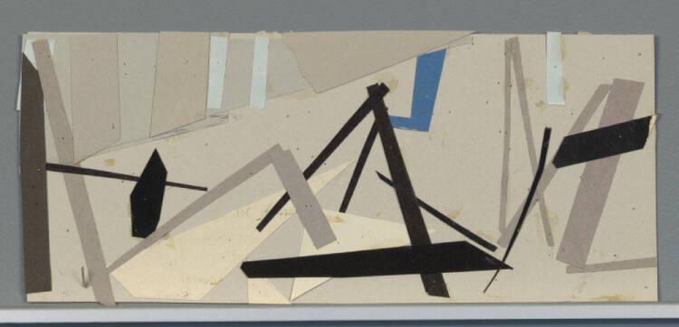 Hans Grünseis, Collagen - Skizze, Inv. Nr.: 42886