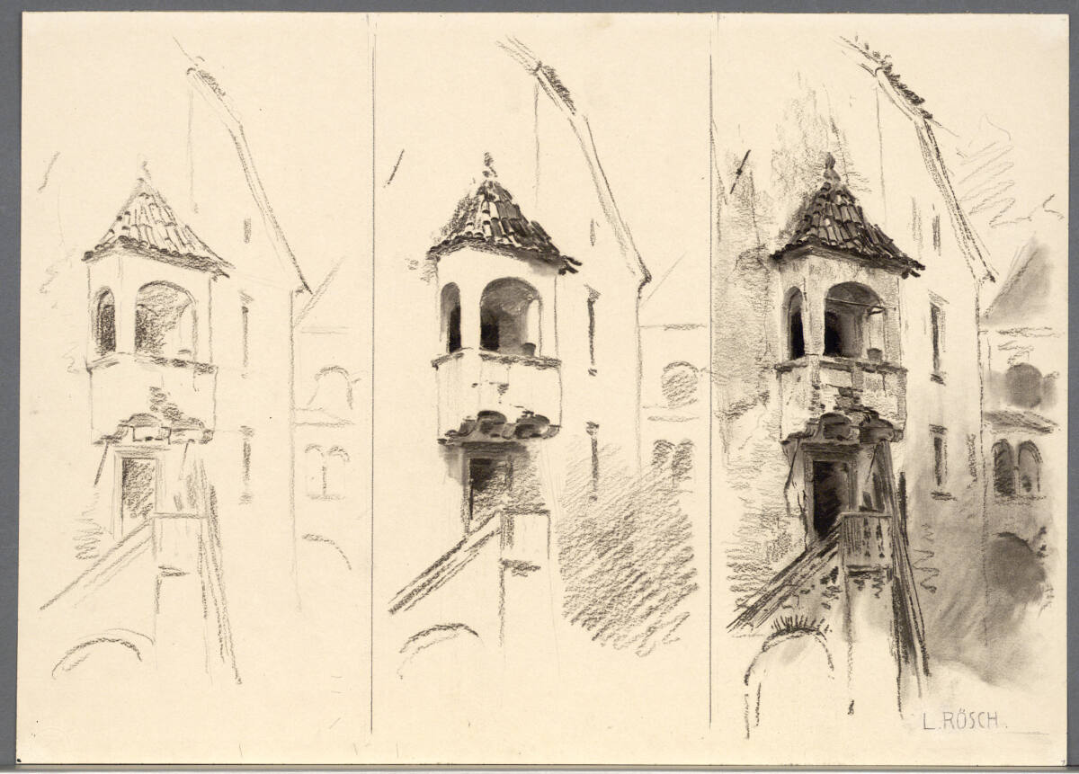 Gebäudestudie, Ludwig Rösch