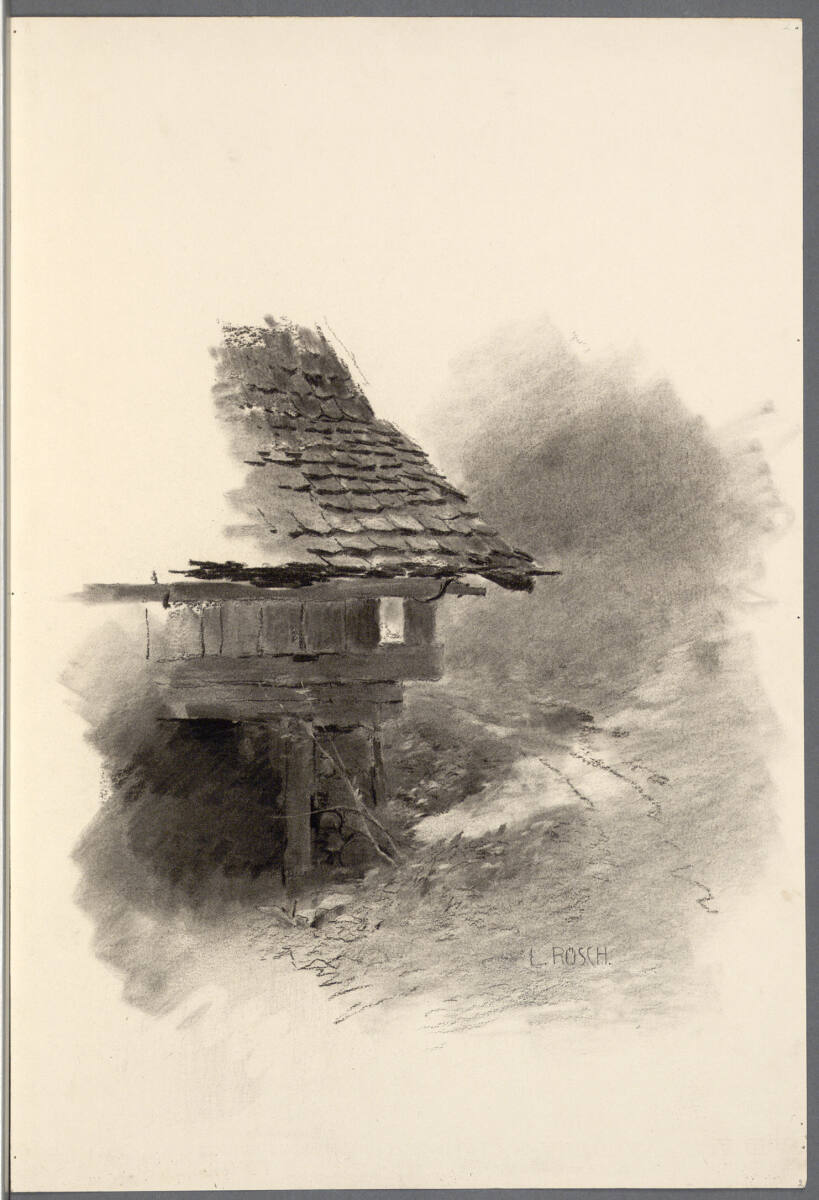 Gebäudestudie, Ludwig Rösch