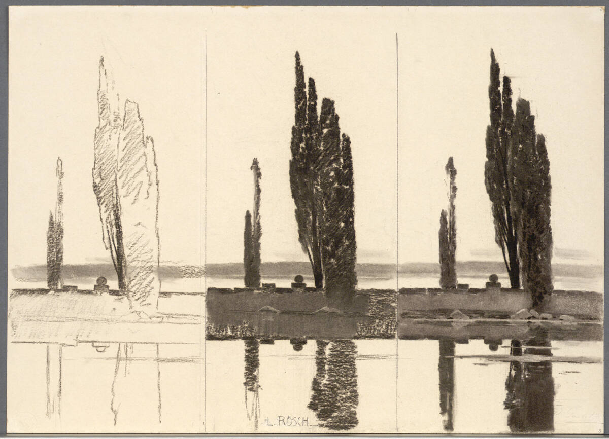 Landschaftsstudie, Ludwig Rösch